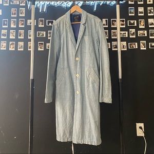 Denim Long Coat Jacket